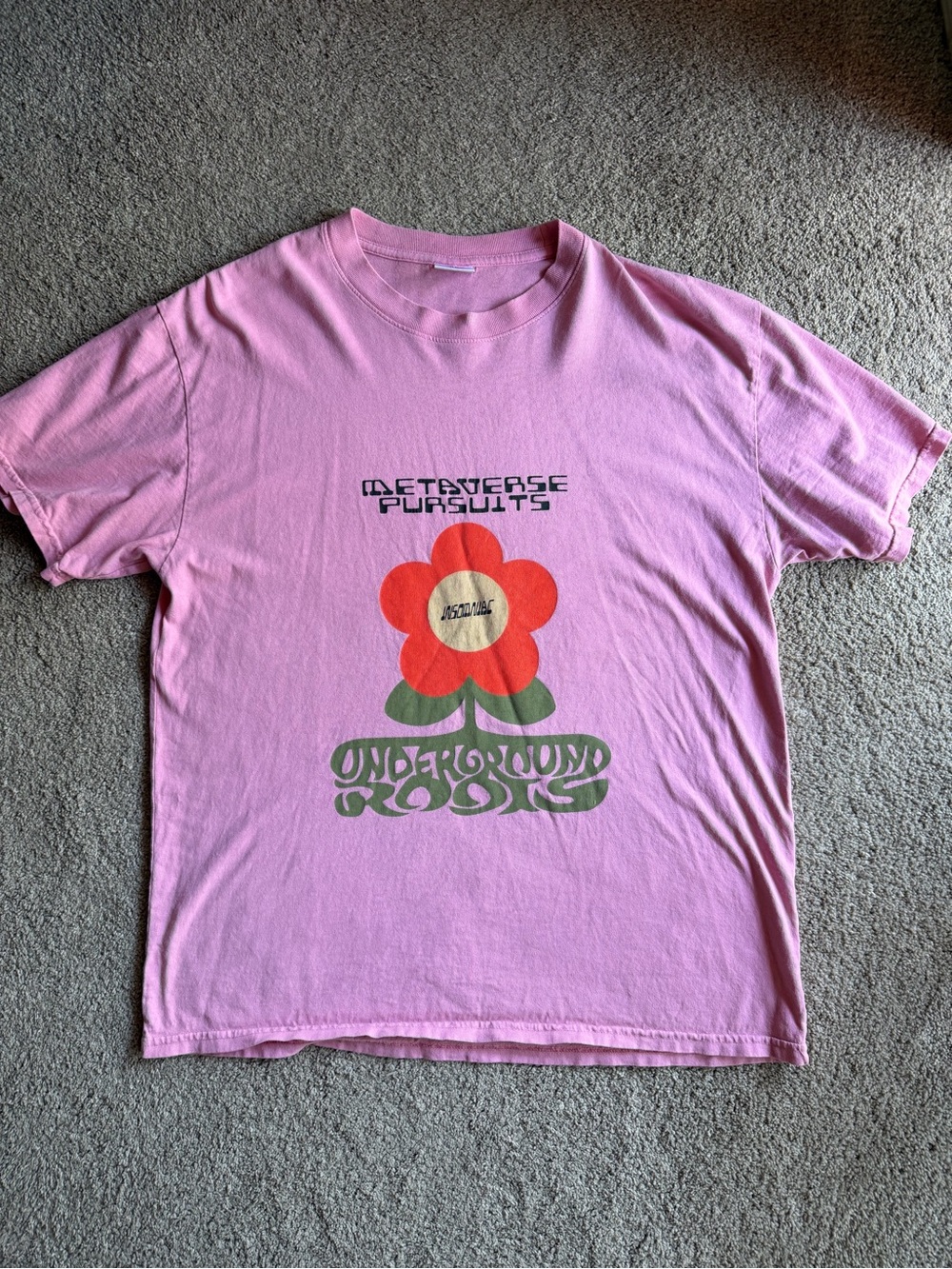 INSOMNIAC Pink Graphic Short-Sleeve Tee